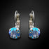 Auskarai "Krāšņums (Sapphire Shimmer)" su Swarovski™ kristalais